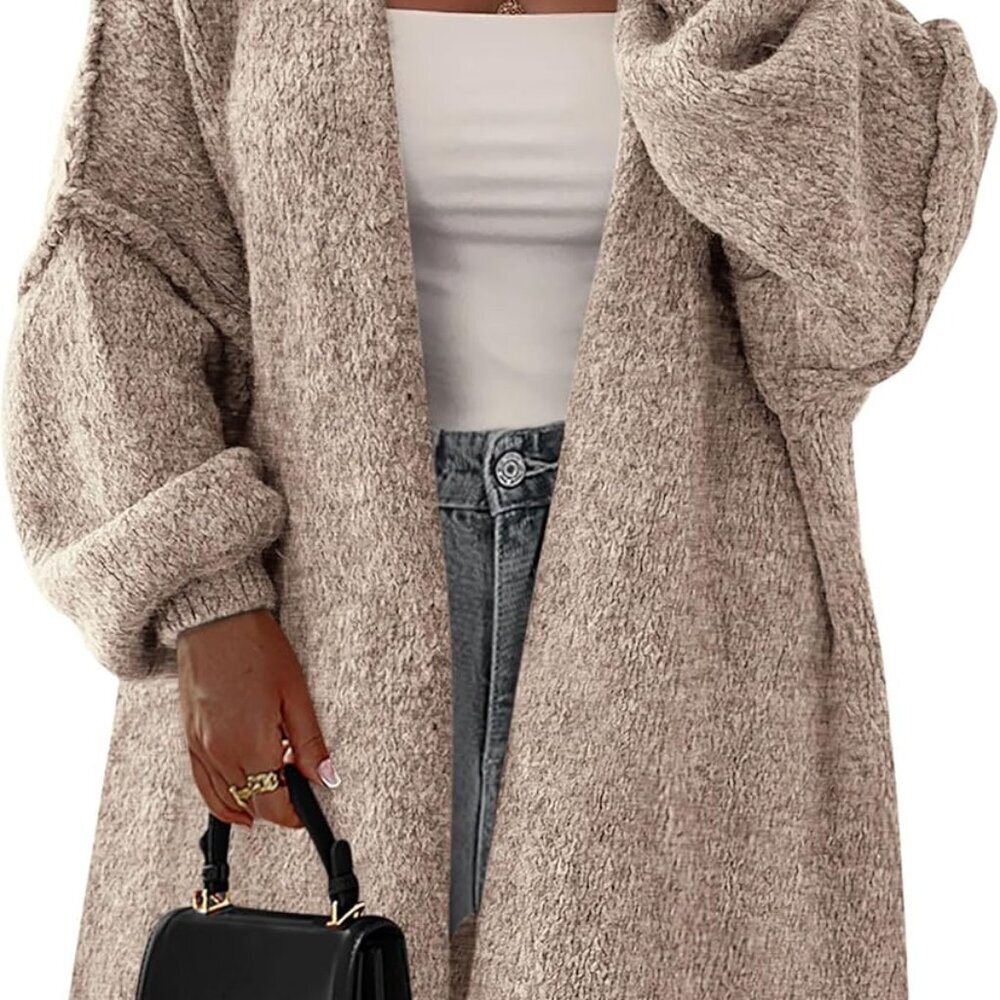 Long Cardigan Sweaters for Women Trendy Fall 2025 Oversized Knit Sweater Jacket